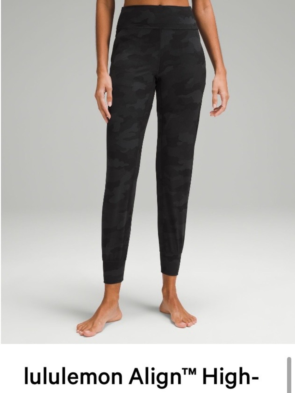 Lululemon Align High-Rise Black Camo Joggers *regular